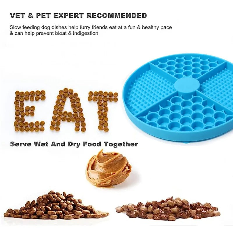 CalmBite Lick Mat for Dogs & Cats – Stress-Relieving Slow-Feeding Mat
