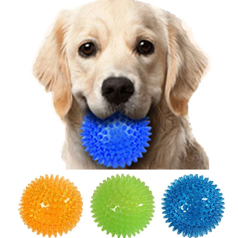Spike Ball Chew Toy for Dogs & Cats – Dental Health Dog Toy