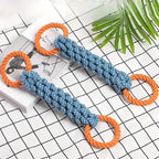Dog Rope Toy with Double Rings – Durable Chew & Tug-of-War Toy for Medium to Large Dogs