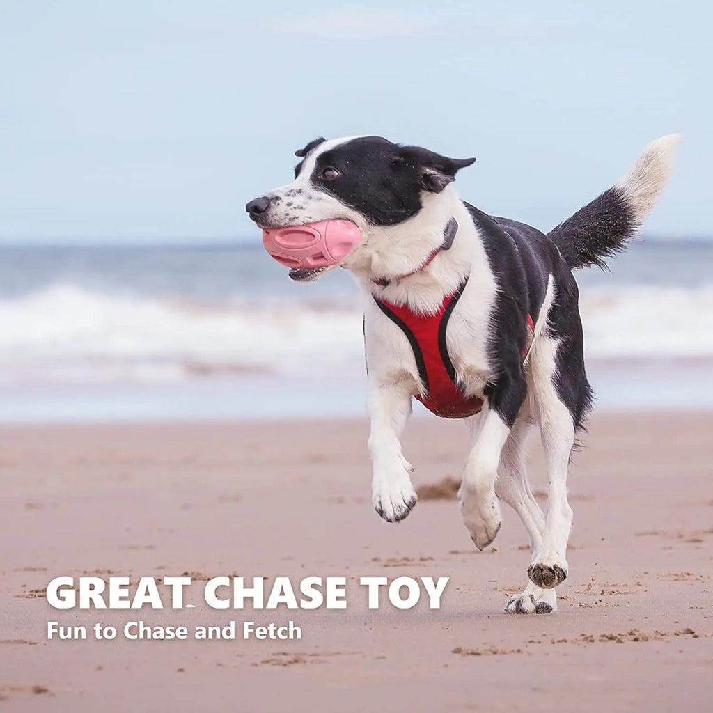 Squeaky Dog Chew Toys for Aggressive Chewers – Durable Rubber Puppy Teething Toy