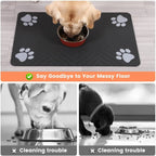 Absorbent Pet Feeding Mat for Food & Water Bowls