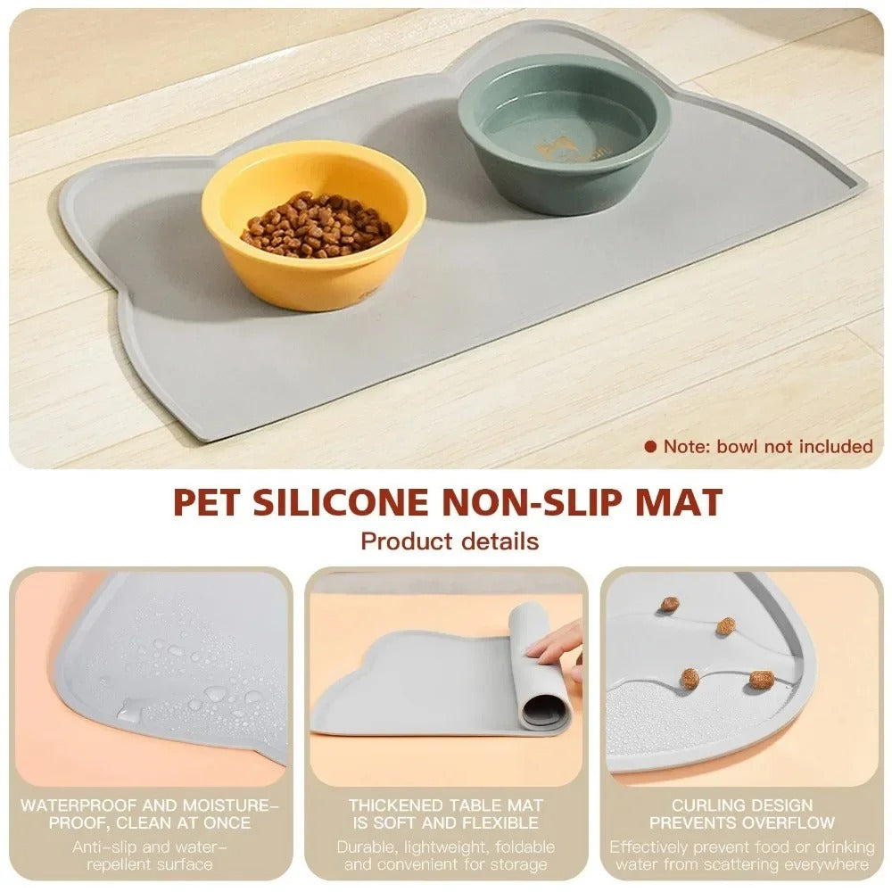 AquaShield Pet Mat – Waterproof Feeding Mat for Dogs & Cats