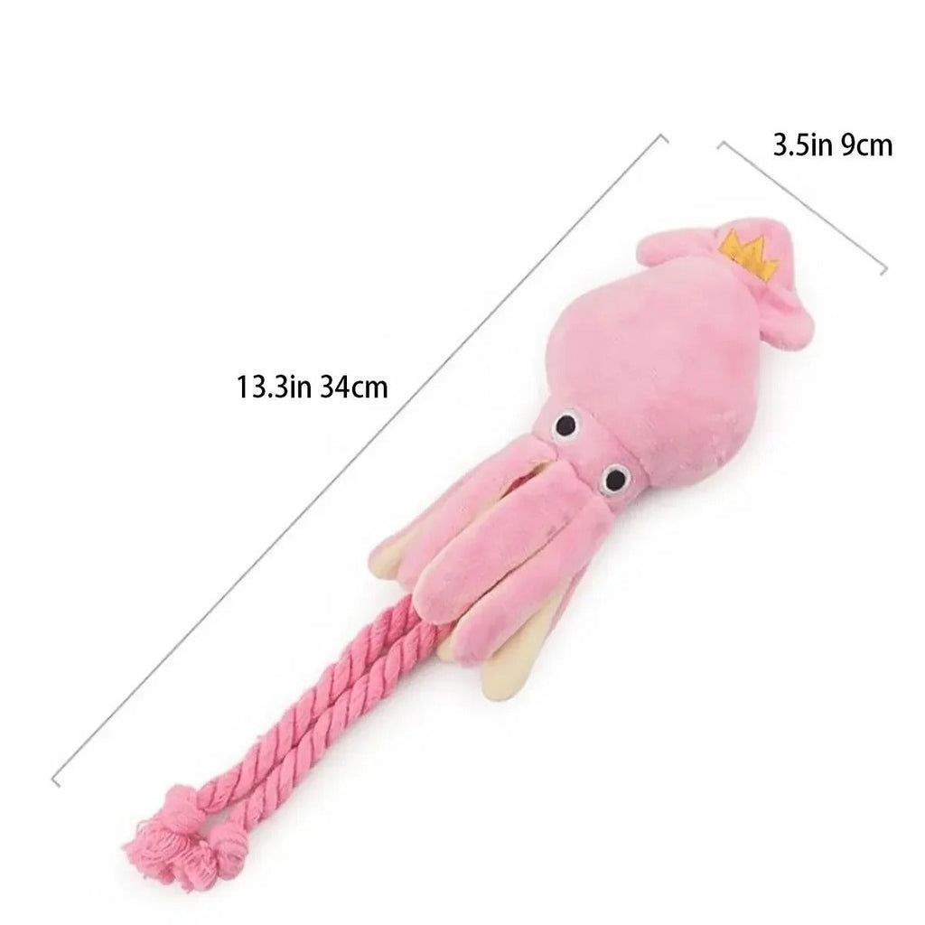 Octopus Plush Rope Toy for Dogs — Chewable, Tug-Proof & Fun!