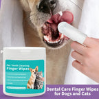 Pet Tooth Cleaning Finger Wipes – Gentle, Disposable Dental Care for Dogs & Cats