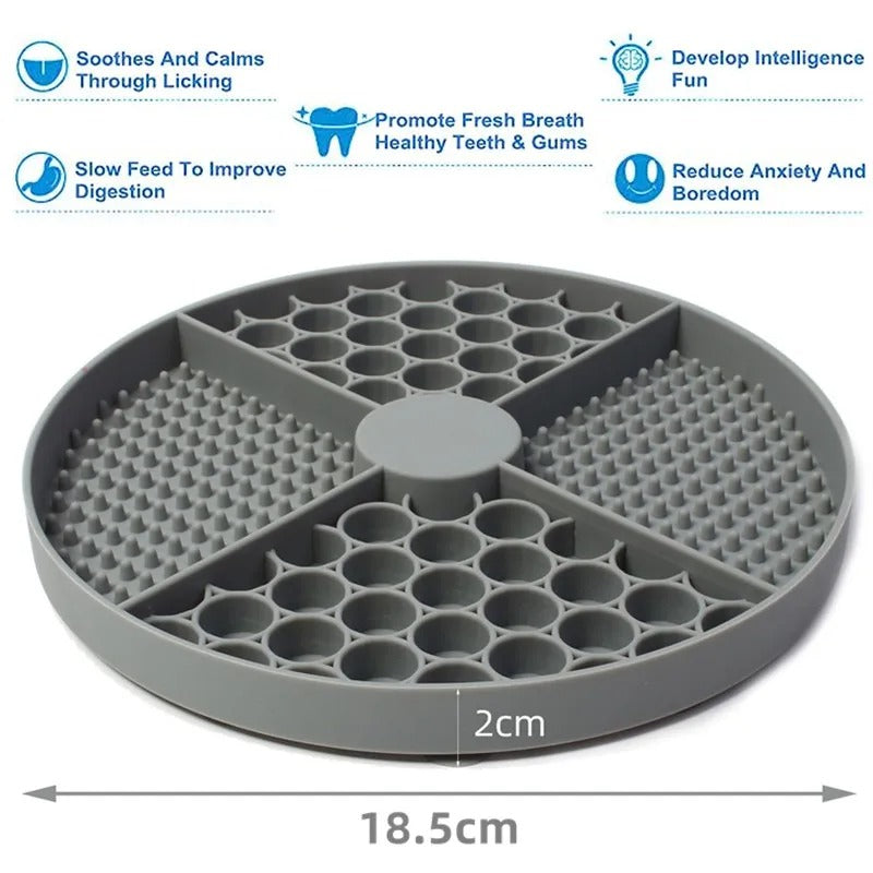 CalmBite Lick Mat for Dogs & Cats – Stress-Relieving Slow-Feeding Mat