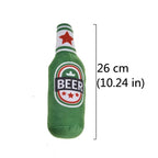 Champagne Bottle-Shaped Dog Toy – Squeaky & Chew-Resistant Playtime Fun!