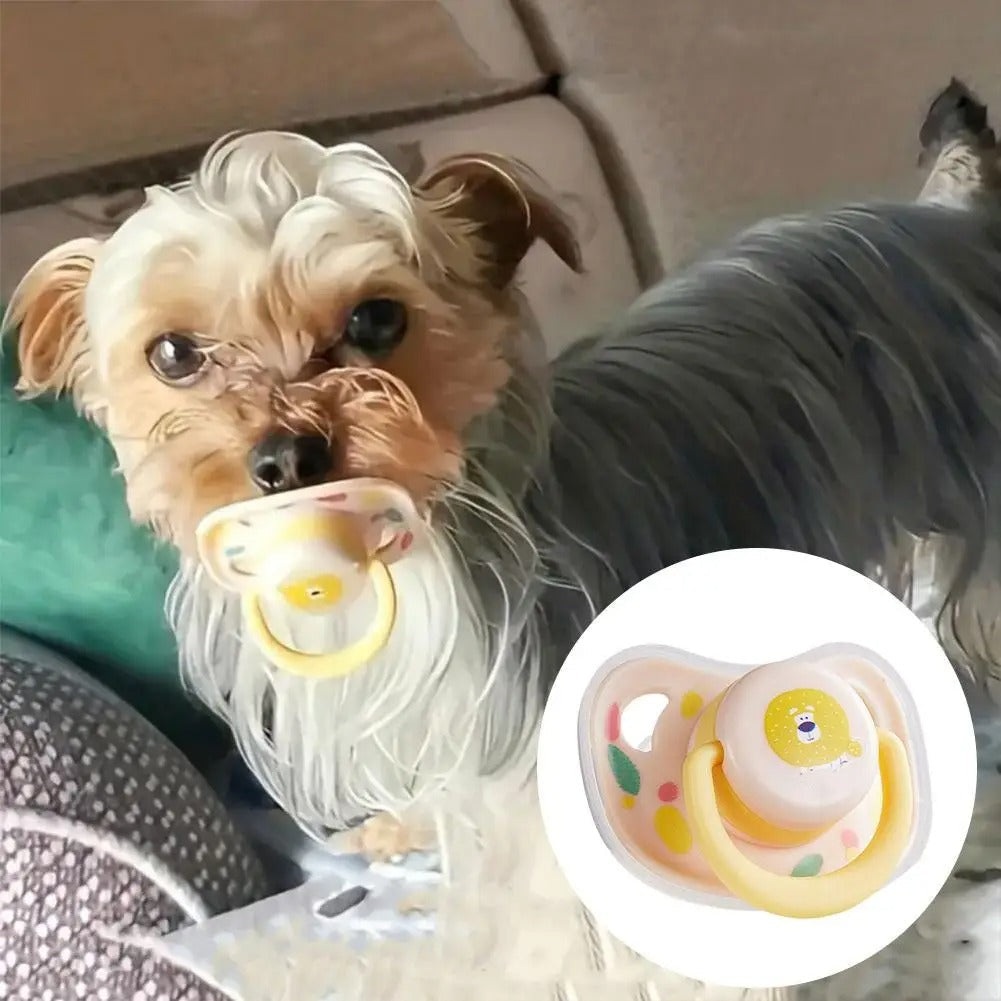 Pet Calming Pacifier – Soft Chew Toy for Anxiety Relief