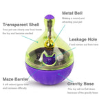 Pet Cat & Dog Fun Feeding Toy – Wobbling Tumbler Ball for Slow Eating