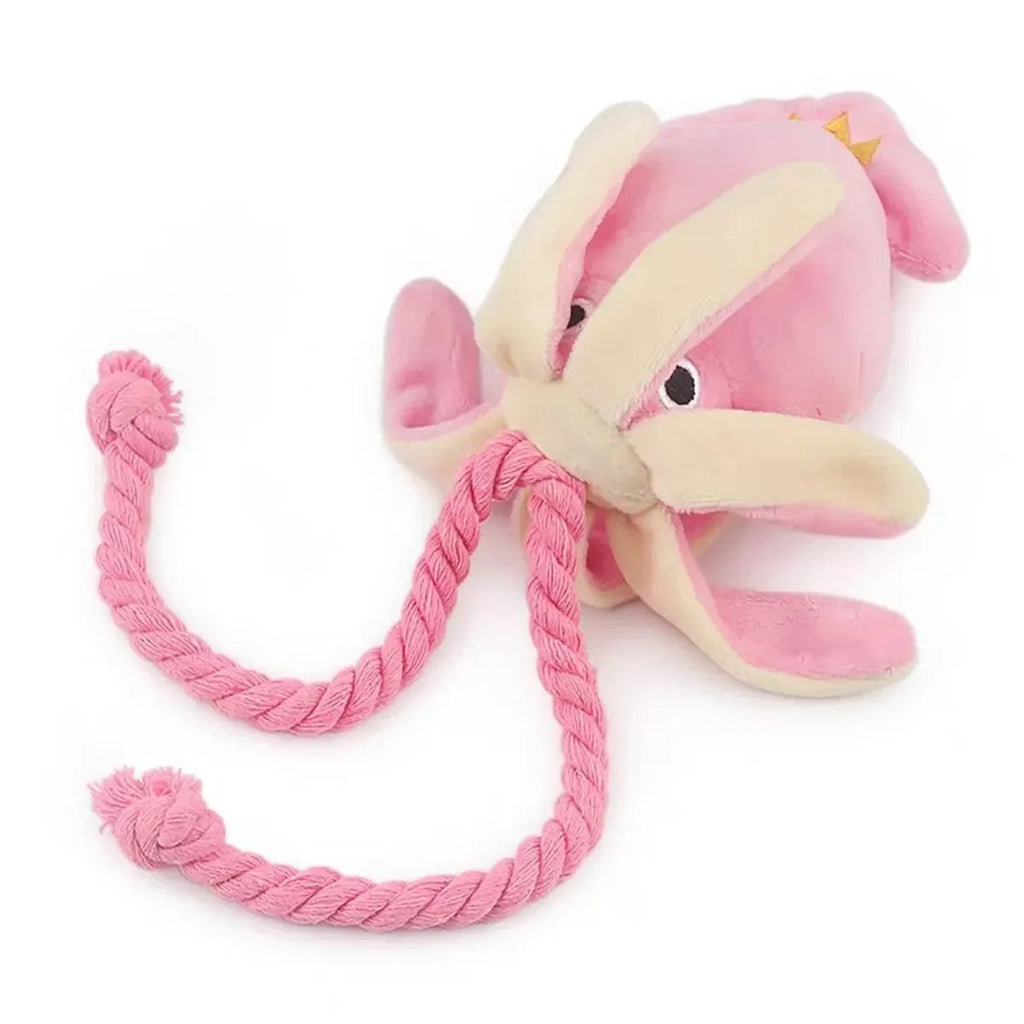 Octopus Plush Rope Toy for Dogs — Chewable, Tug-Proof & Fun!