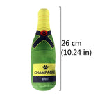 Champagne Bottle-Shaped Dog Toy – Squeaky & Chew-Resistant Playtime Fun!
