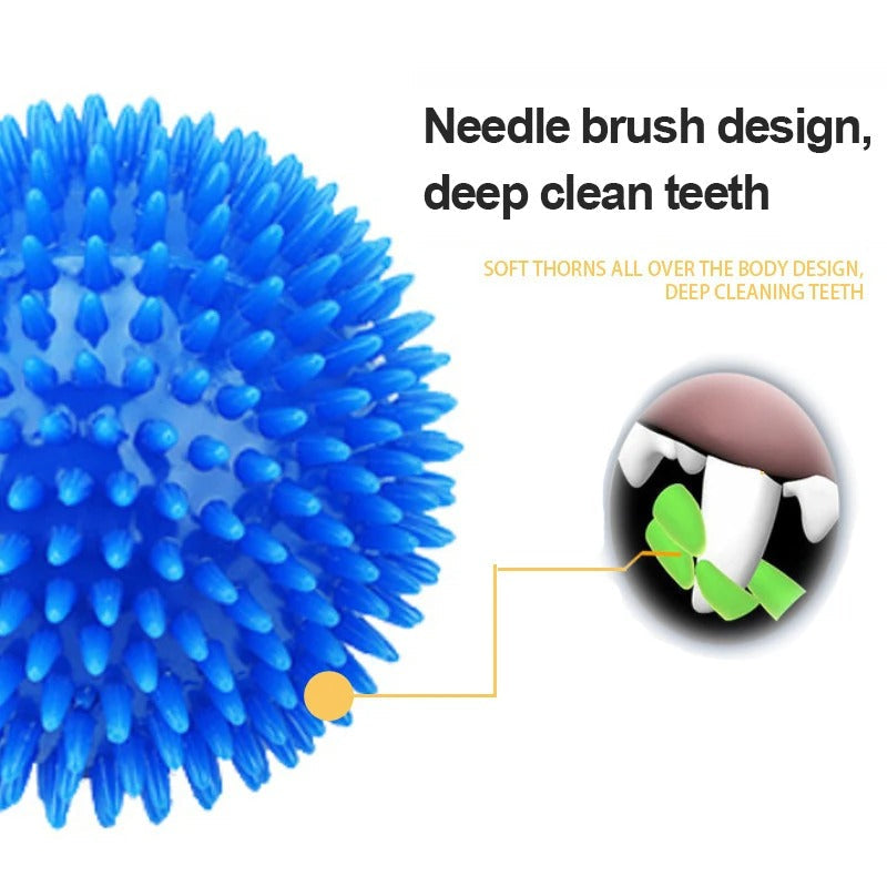 Spike Ball Chew Toy for Dogs & Cats – Dental Health Dog Toy