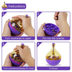 Pet Cat & Dog Fun Feeding Toy – Wobbling Tumbler Ball for Slow Eating