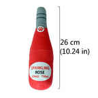 Champagne Bottle-Shaped Dog Toy – Squeaky & Chew-Resistant Playtime Fun!
