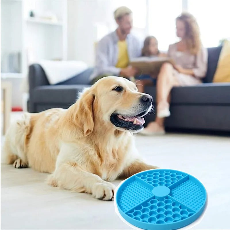 CalmBite Lick Mat for Dogs & Cats – Stress-Relieving Slow-Feeding Mat