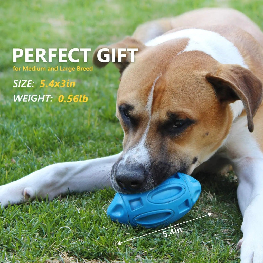 Squeaky Dog Chew Toys for Aggressive Chewers – Durable Rubber Puppy Teething Toy