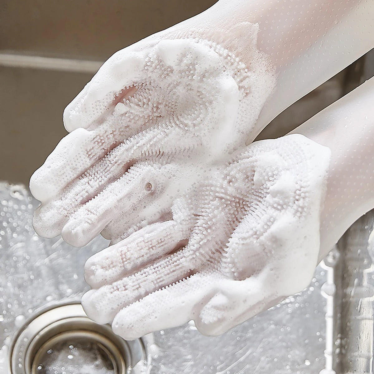 Pet Grooming & Cleaning Gloves – Gentle Brushing + Bathing Gloves for Dogs & Cats