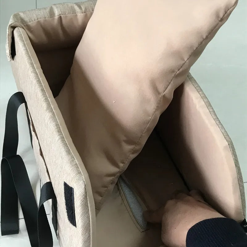 Dog Car Seat Bed – Plush, Secure Travel Bed for Dogs