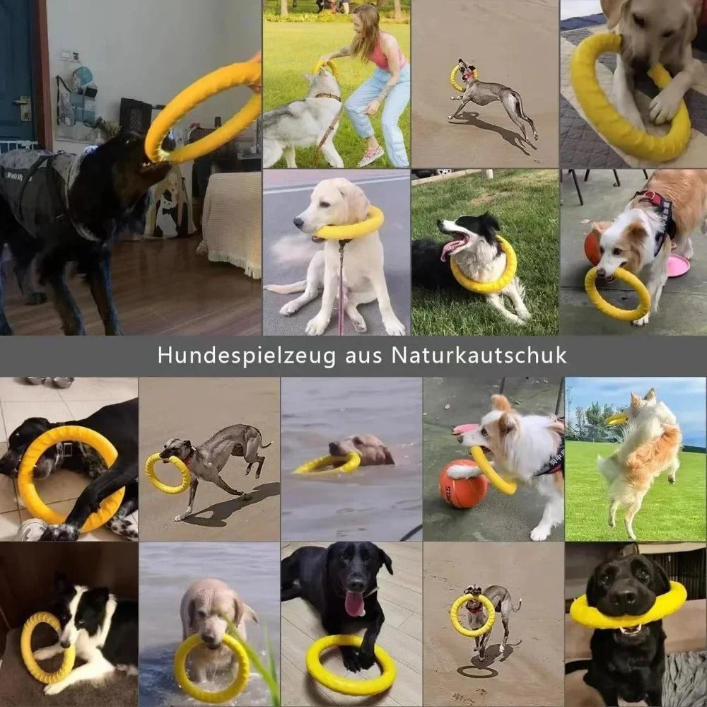 Flying Disc Training Ring Puller – Durable Dog Toy for Fetch, Tug & Water Play