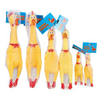 Squeak Chicken Dog Toy – Interactive Plush Pup Toy with Realistic Squeaker