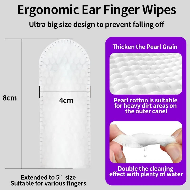 Pet Tooth Cleaning Finger Wipes – Gentle, Disposable Dental Care for Dogs & Cats