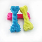 Soft Rubber Bone-Shaped Chew Toy for Dogs — Bite-Resistant & Dental-Friendly!