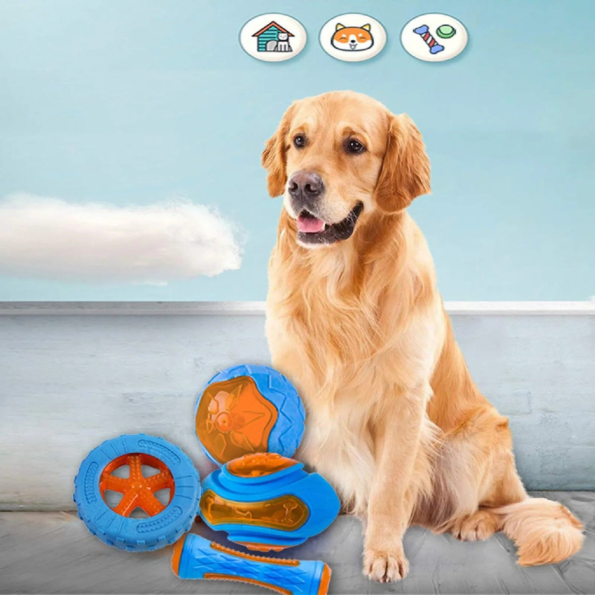 Rubber Dog Toys – Tough, Fun & Safe Chew Toys for Dogs