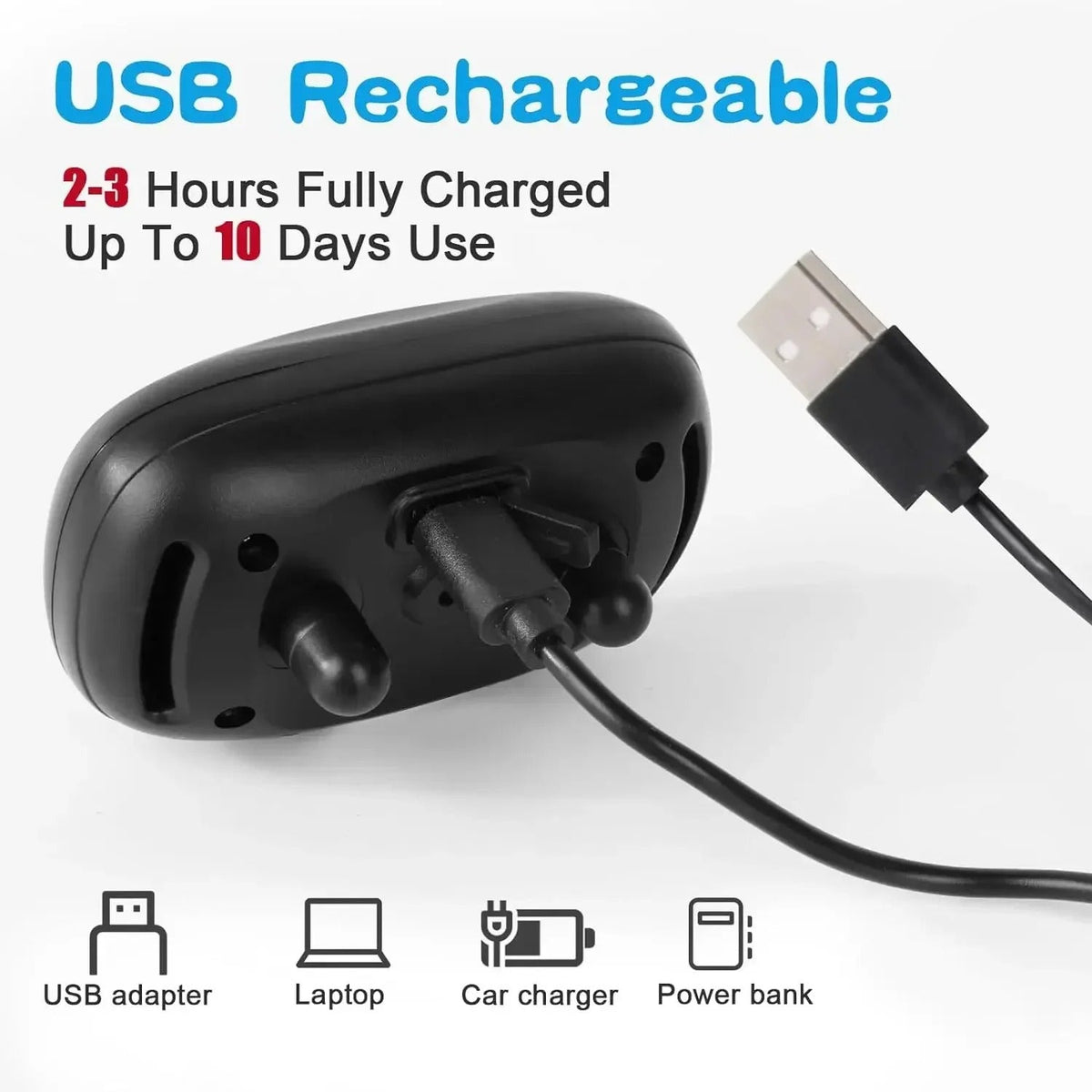 USB-Rechargeable Anti-Barking Device – Humane Ultrasonic Dog Trainer