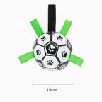 Durable Dog Toy Ball with Pull Handles — Chew-Resistant & Interactive
