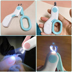 Professional Pet Nail Clipper with Built-in LED Light