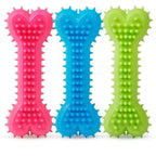 Soft Rubber Bone-Shaped Chew Toy for Dogs — Bite-Resistant & Dental-Friendly!