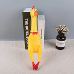 Squeak Chicken Dog Toy – Interactive Plush Pup Toy with Realistic Squeaker