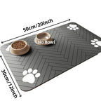 Absorbent Pet Feeding Mat for Food & Water Bowls