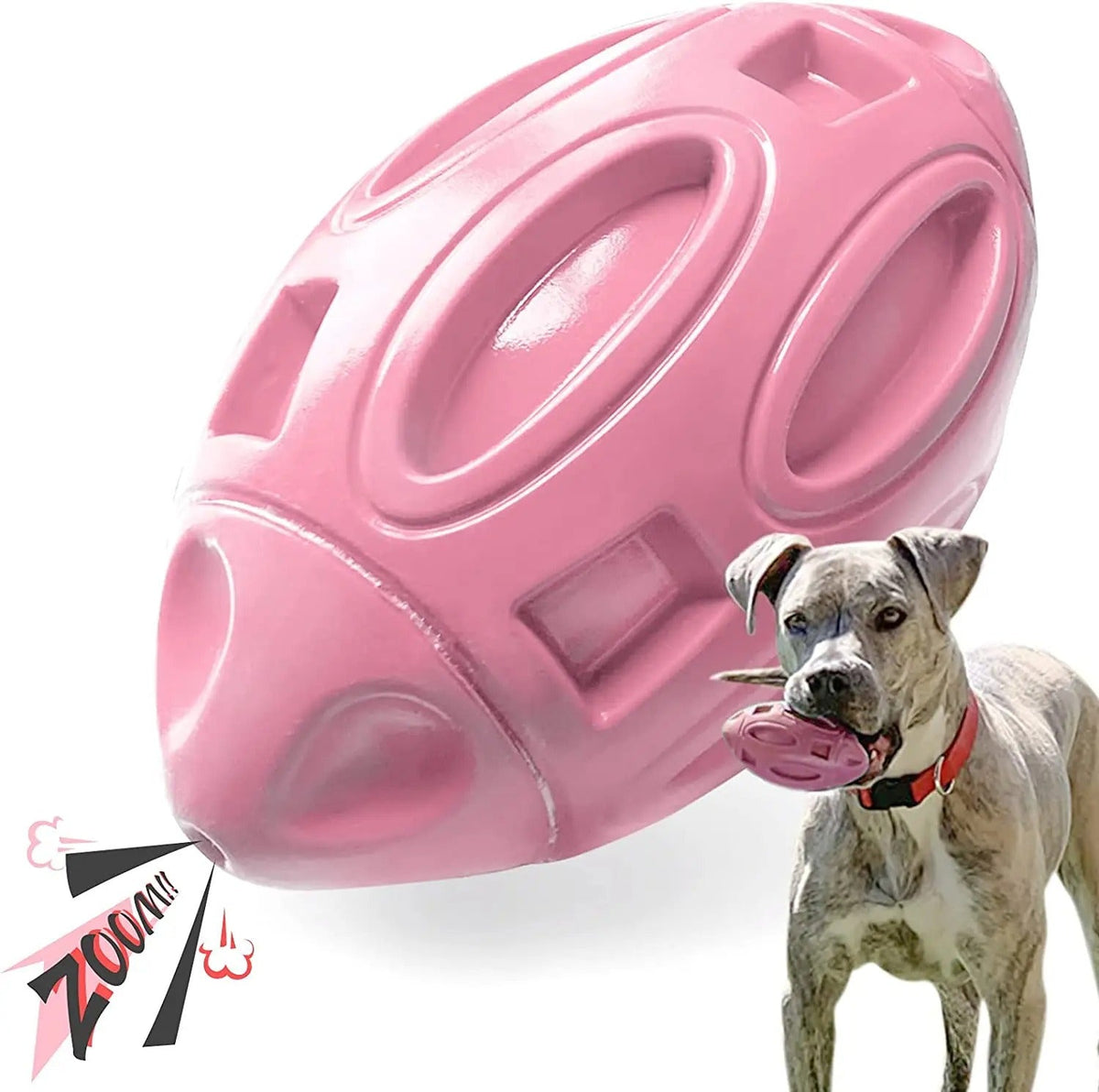Squeaky Dog Chew Toys for Aggressive Chewers – Durable Rubber Puppy Teething Toy