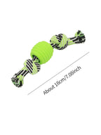 Dog Chew Toy – Durable Cotton Rope with Double Knot for Tugging & Dental Care
