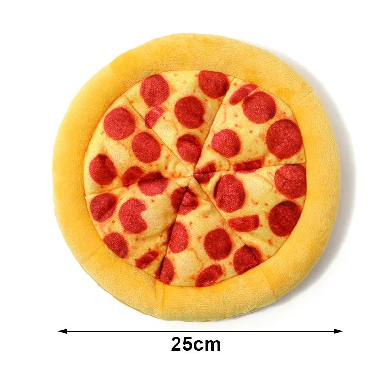 Dog Toy: Doughnut & Pizza-Shaped Chew Toy for Puppies and Adult Dogs