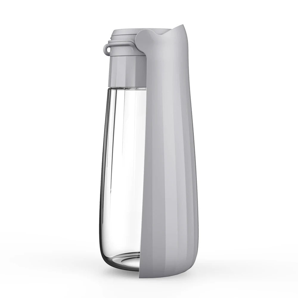 Portable Dog Water Bottle with Built-In Bowl