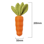 Eco-Friendly Natural Rubber Dog Chew Toy — Carrot Shape
