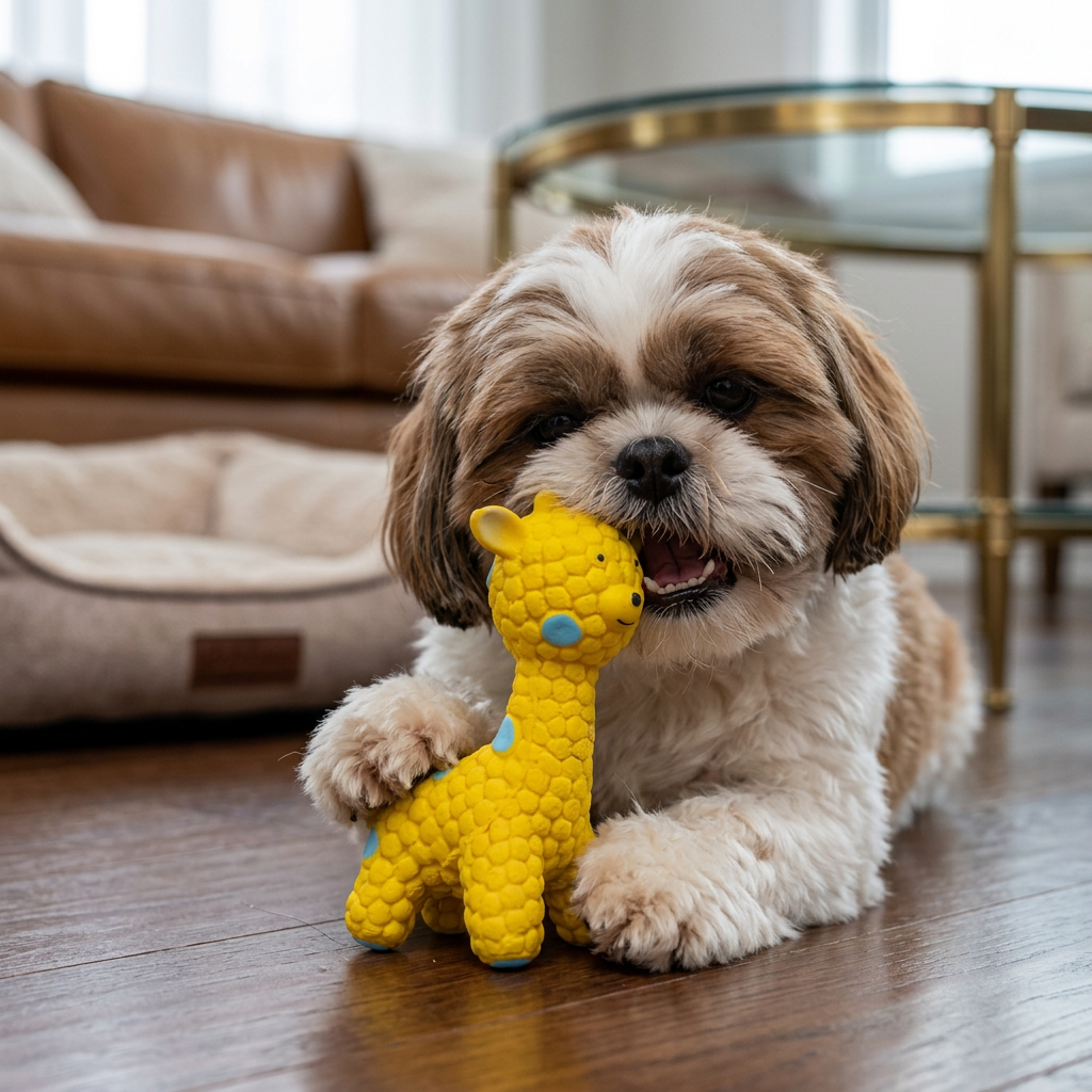 Interactive Squeaky Giraffe Dog Toy – Fun, Durable Chew Toy for Puppies & Adult Dogs