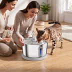 Smart Antibacterial Stainless Steel Pet Water Fountain — 4L Ultra-Quiet for Cats & Dogs