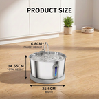Smart Antibacterial Stainless Steel Pet Water Fountain — 4L Ultra-Quiet for Cats & Dogs