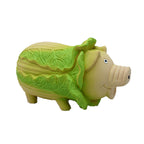 Durable Squeaky Latex Farm Animal Dog Toy – Pig Shape with Fun Squeaker