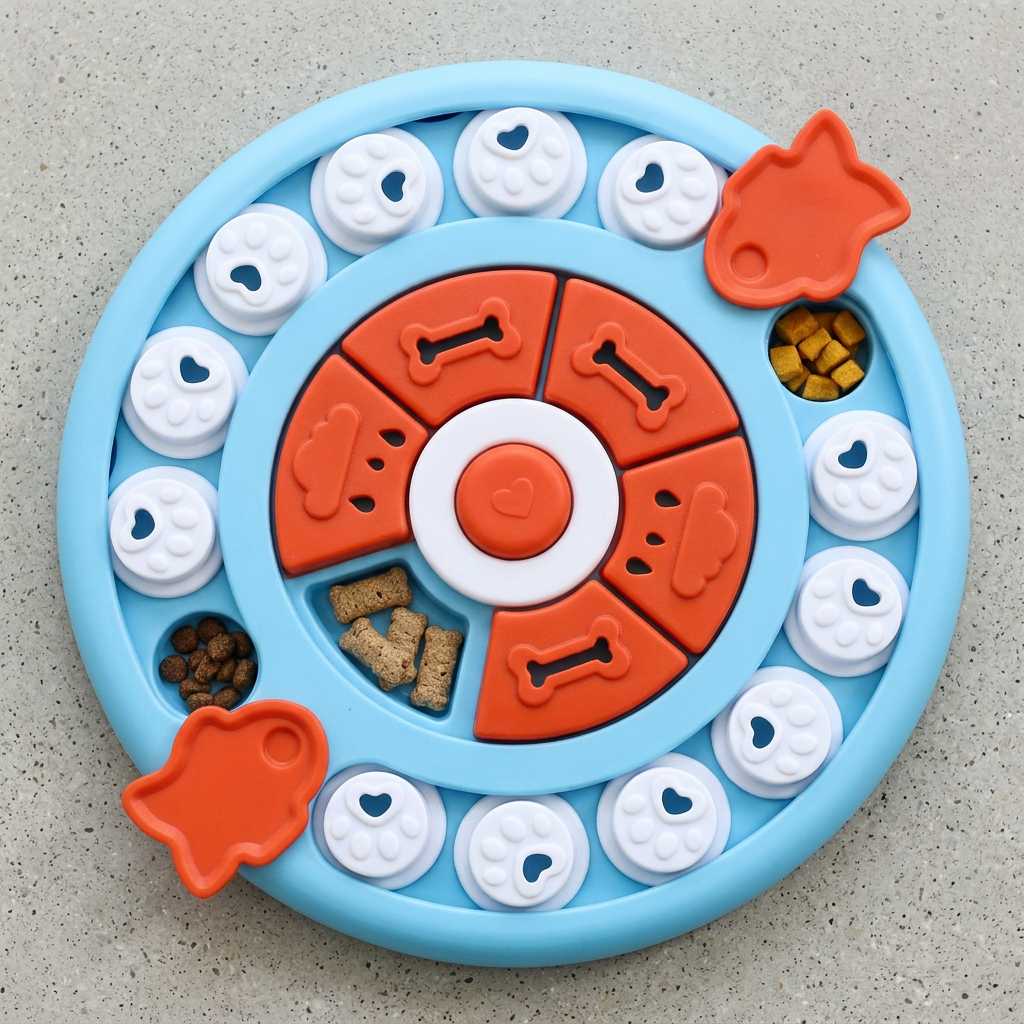 Interactive Dog Food Puzzle Toy — Mental Stimulation & Slow-Feeding Treat Dispenser