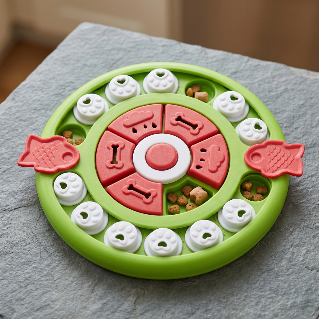 Interactive Dog Food Puzzle Toy — Mental Stimulation & Slow-Feeding Treat Dispenser