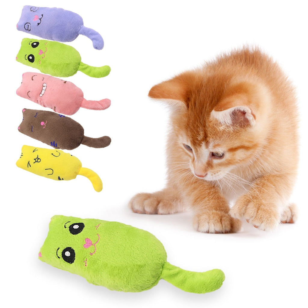 Plush Catnip Toys for Cats – Soft Chew Toys with Organic Catnip