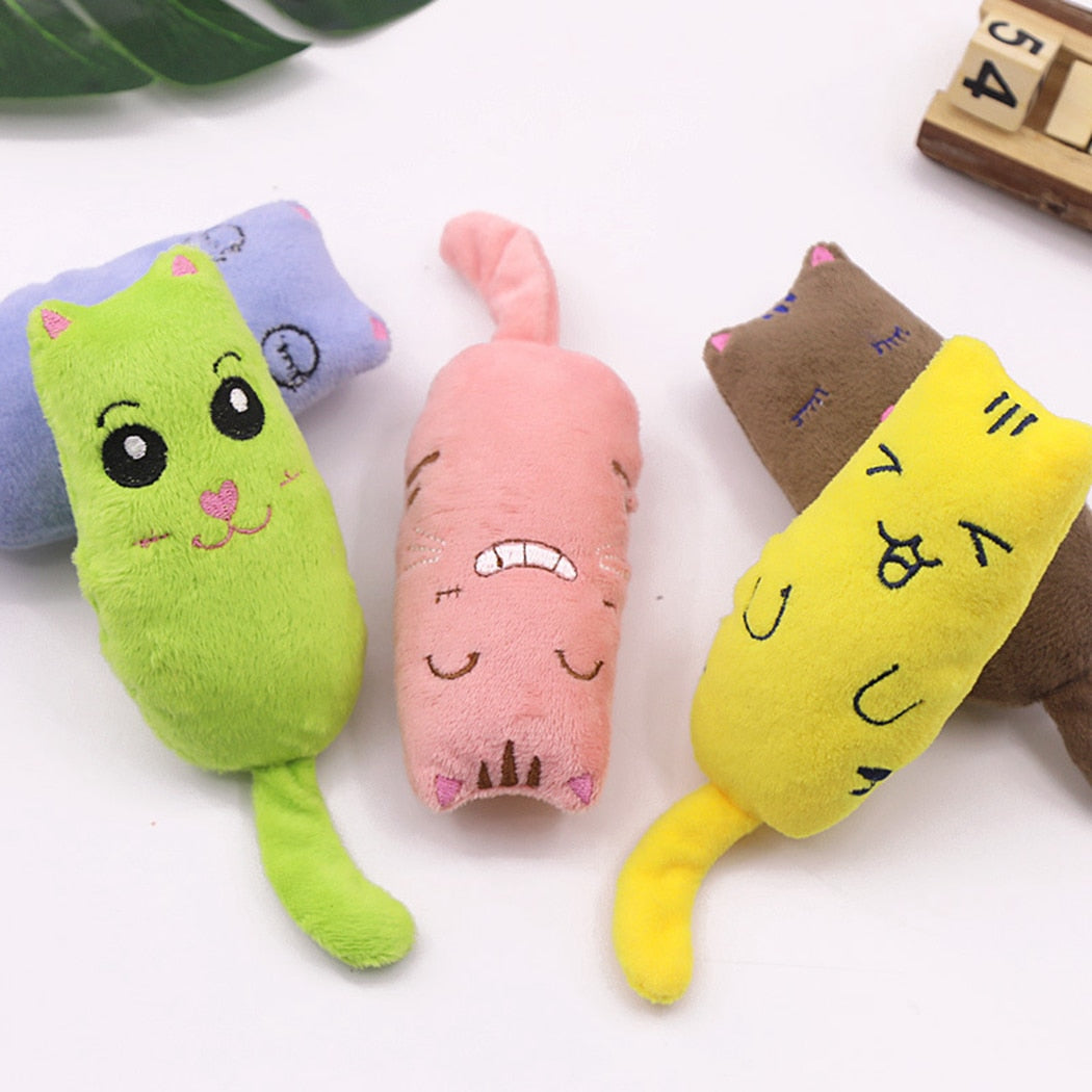 Plush Catnip Toys for Cats – Soft Chew Toys with Organic Catnip