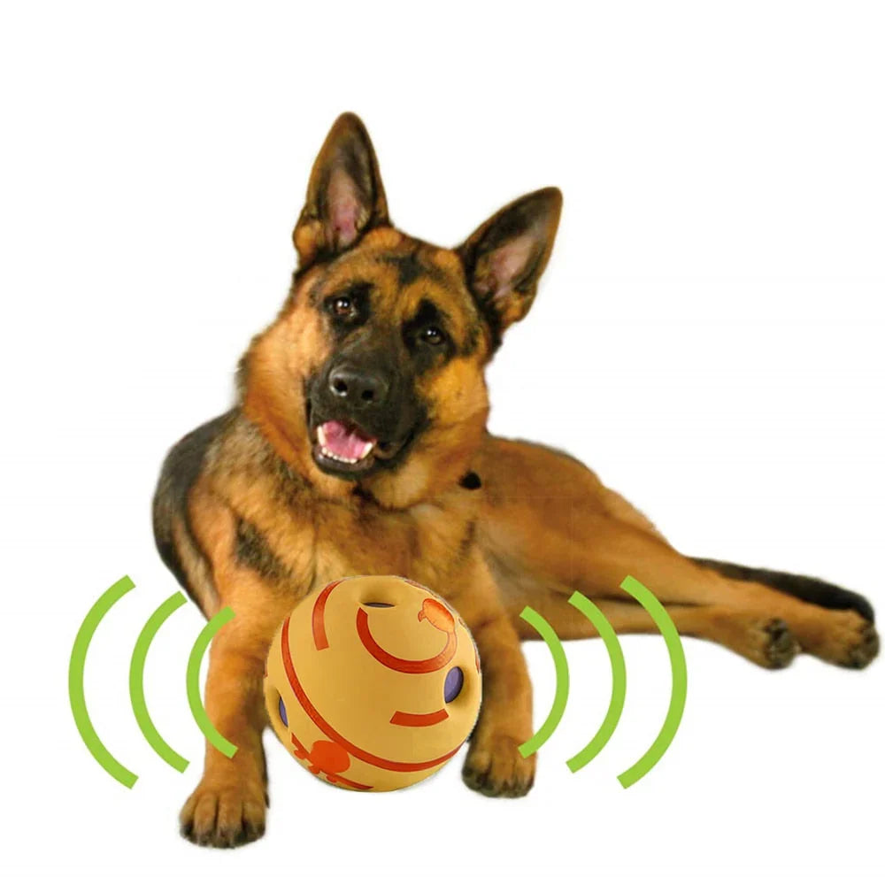 Interactive Dog Play Ball – Bouncing & Sound-Making Toy for Mental Stimulation