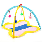 Portable Cat Play Tent with 4 Hanging Toys – Interactive Indoor Cat Tent for Kittens & Adult Cats