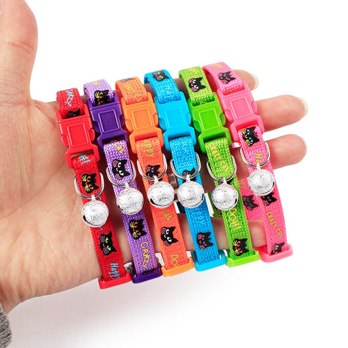 2-Pack Adjustable Cat Collars with Safety Breakaway Buckle & Jingle Bell