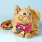 Cute Cat Bowtie Collar – Adjustable Pet Accessory with Jewel Accent