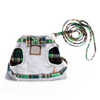 Adjustable Cotton Cat Harness with Leash – Soft, Breathable & No-Pull Design